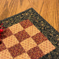 Primitive Farmhouse Checkerboard Table Topper Item #2024