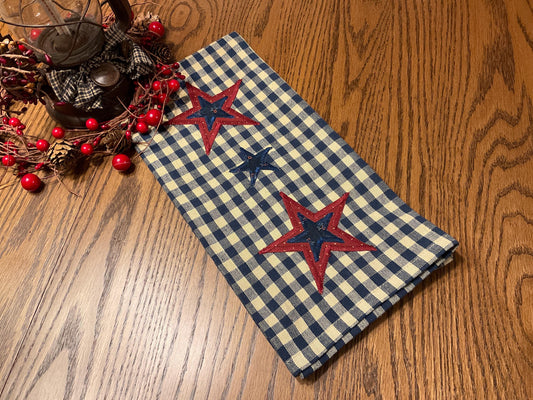 Primitive Farmhouse Americana Towel Item #2025