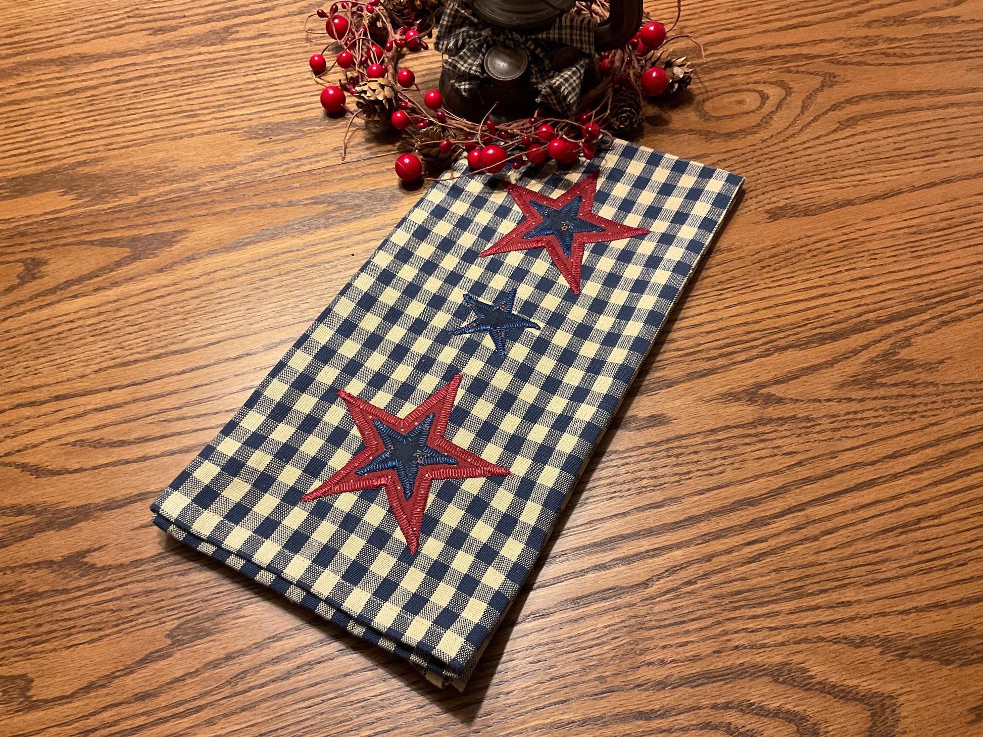Primitive Farmhouse Americana Towel Item #2025