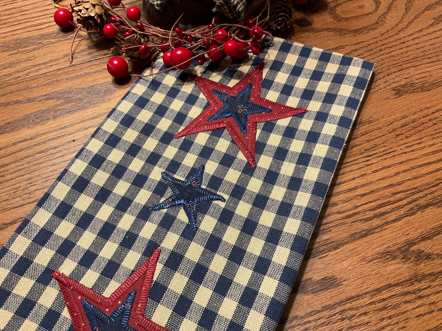 Primitive Farmhouse Americana Towel Item #2026