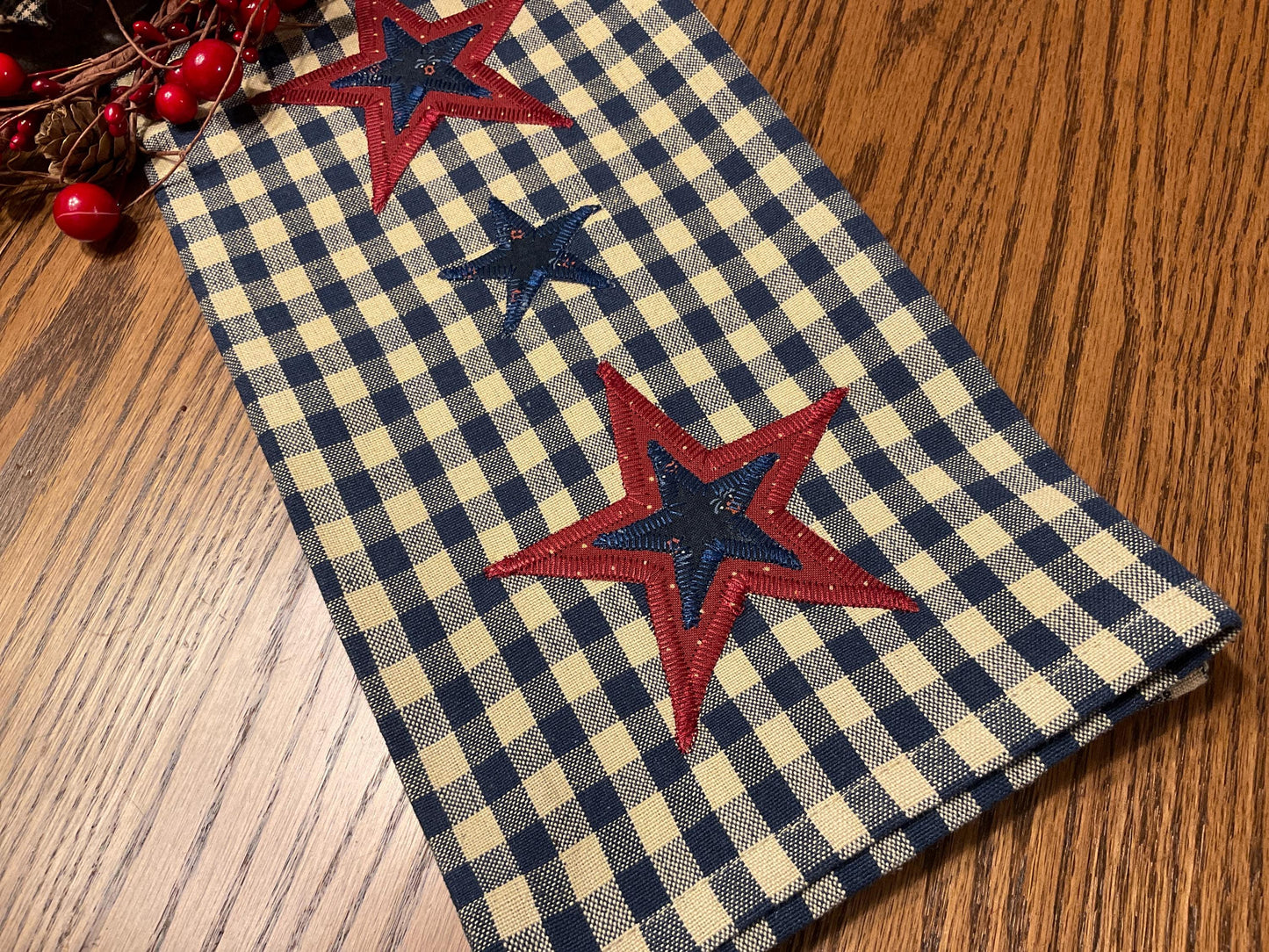 Primitive Farmhouse Americana Towel Item #2025