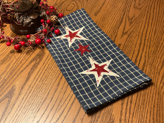 Primitive Farmhouse Americana Towel Item #2027