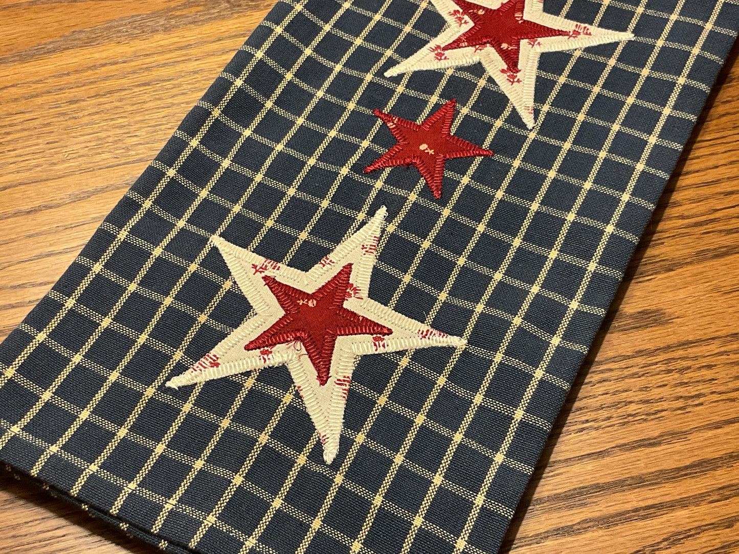 RESERVED FOR TOM Primitive Farmhouse Americana Towel Item #2028