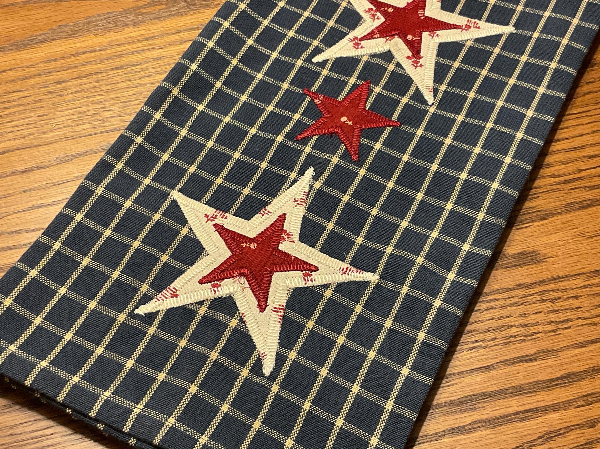 RESERVED FOR TOM Primitive Farmhouse Americana Towel Item #2028