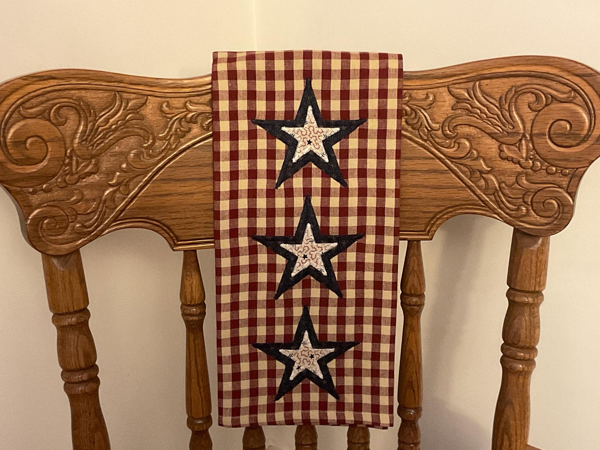Primitive Farmhouse Americana Towel Item #2027