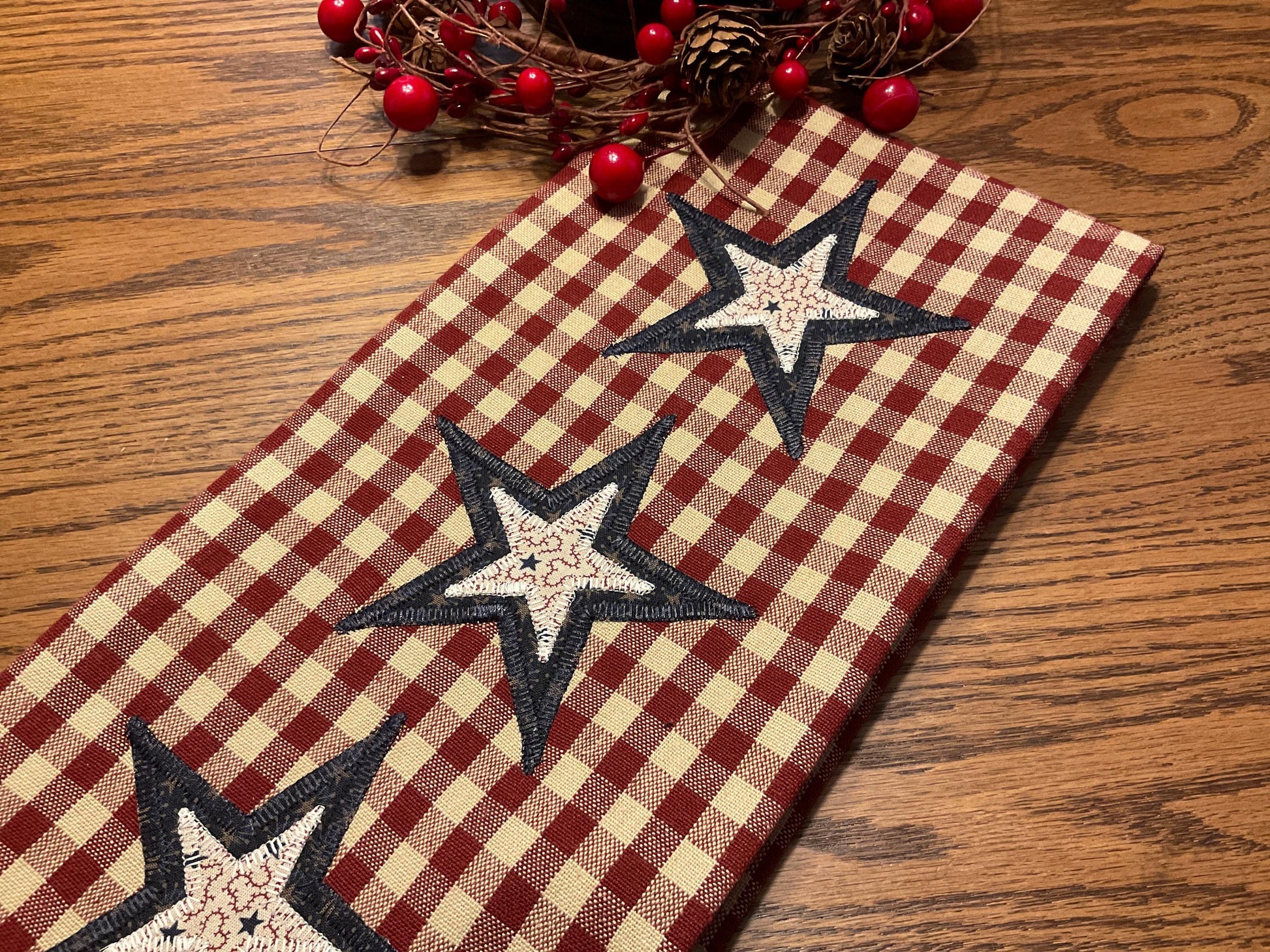 Primitive Farmhouse Americana Towel Item #2027