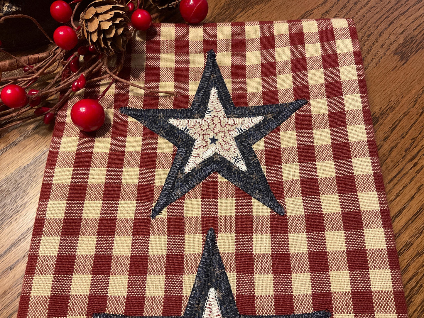 Primitive Farmhouse Americana Towel Item #2027