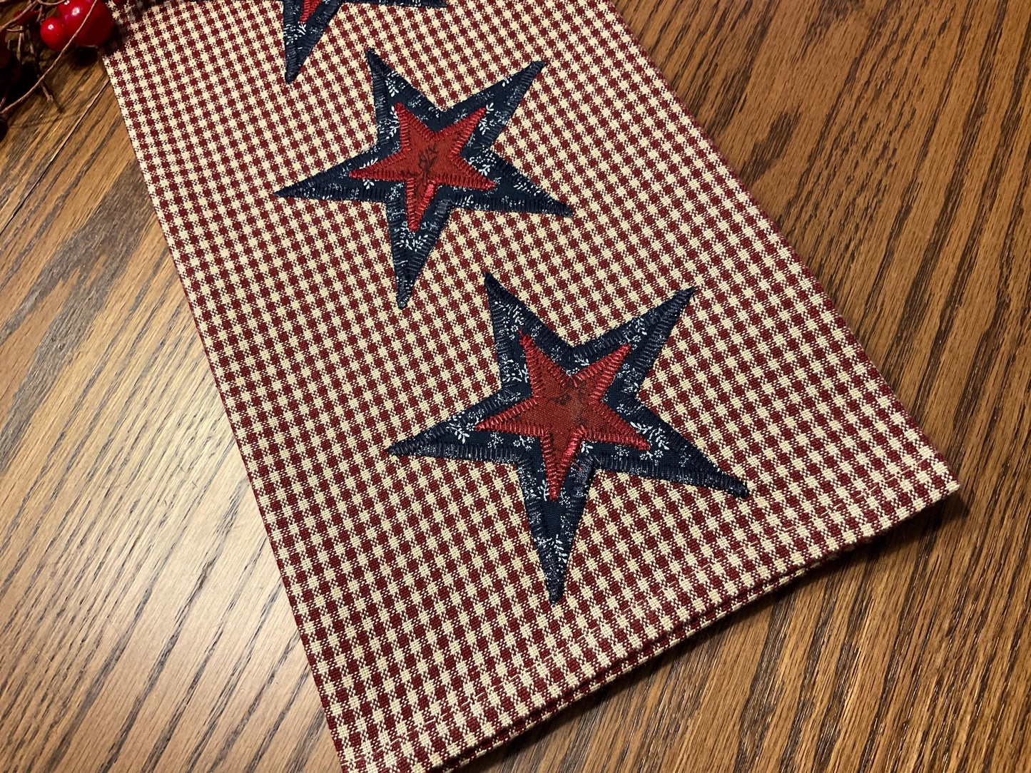 Primitive Farmhouse Americana Towel Item #2029