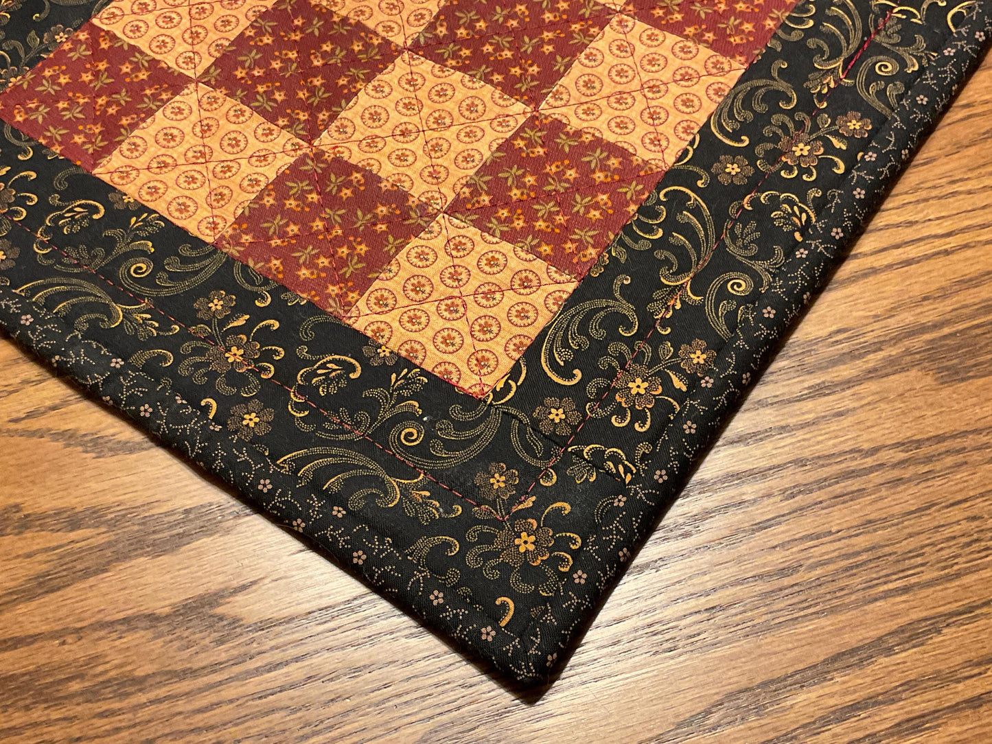 Primitive Farmhouse Checkerboard Table Topper Item #2024