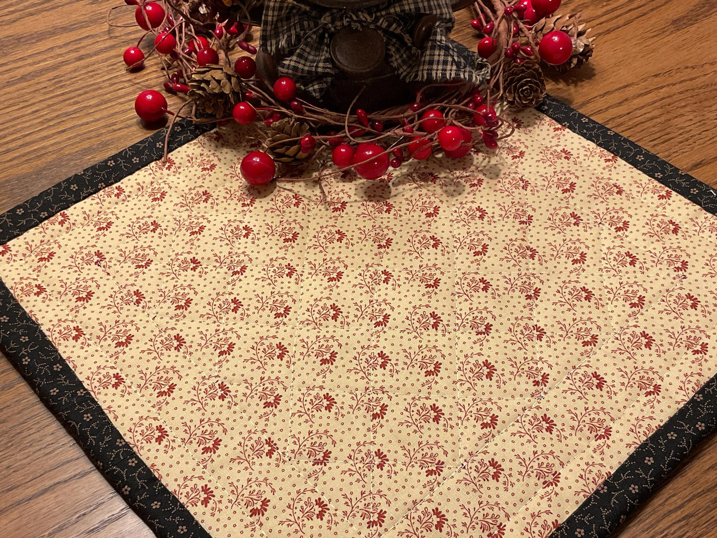 Primitive Farmhouse Checkerboard Table Topper Item #2024