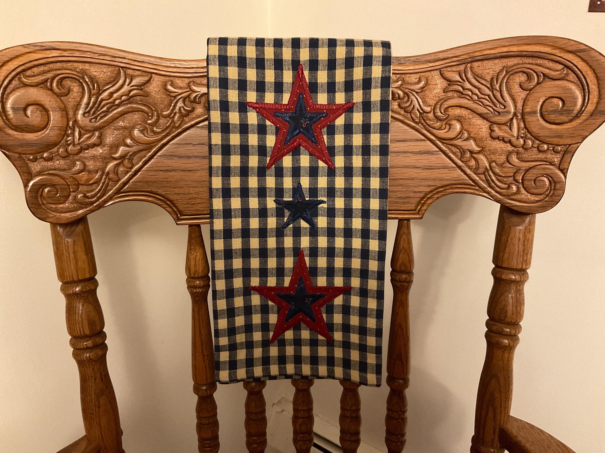 Primitive Farmhouse Americana Towel Item #2025