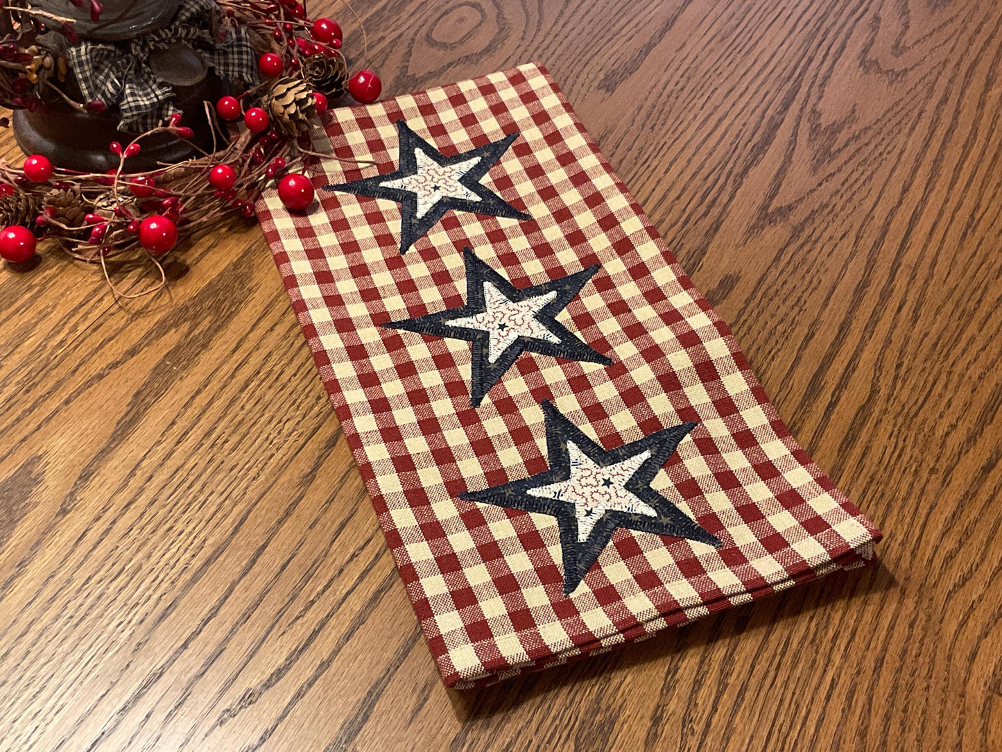 Primitive Farmhouse Americana Towel Item #2027