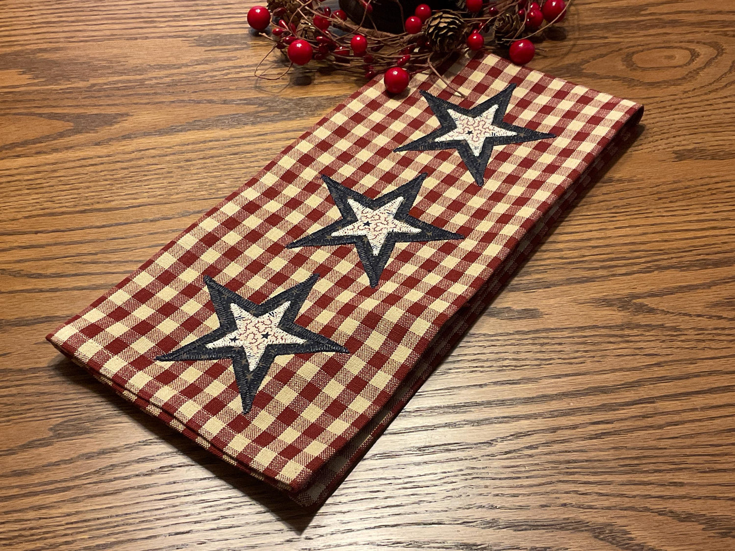 Primitive Farmhouse Americana Towel Item #2027