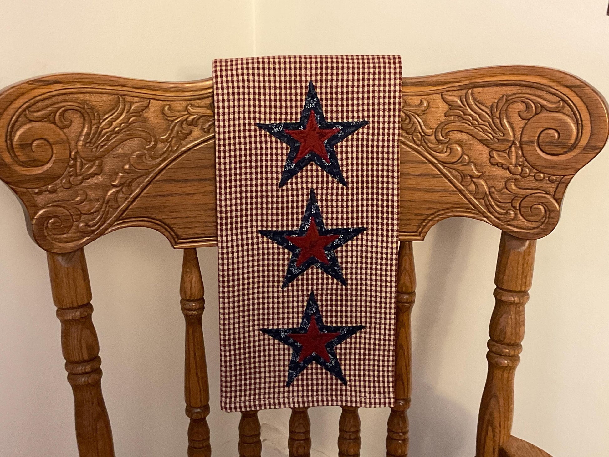 Primitive Farmhouse Americana Towel Item #2029