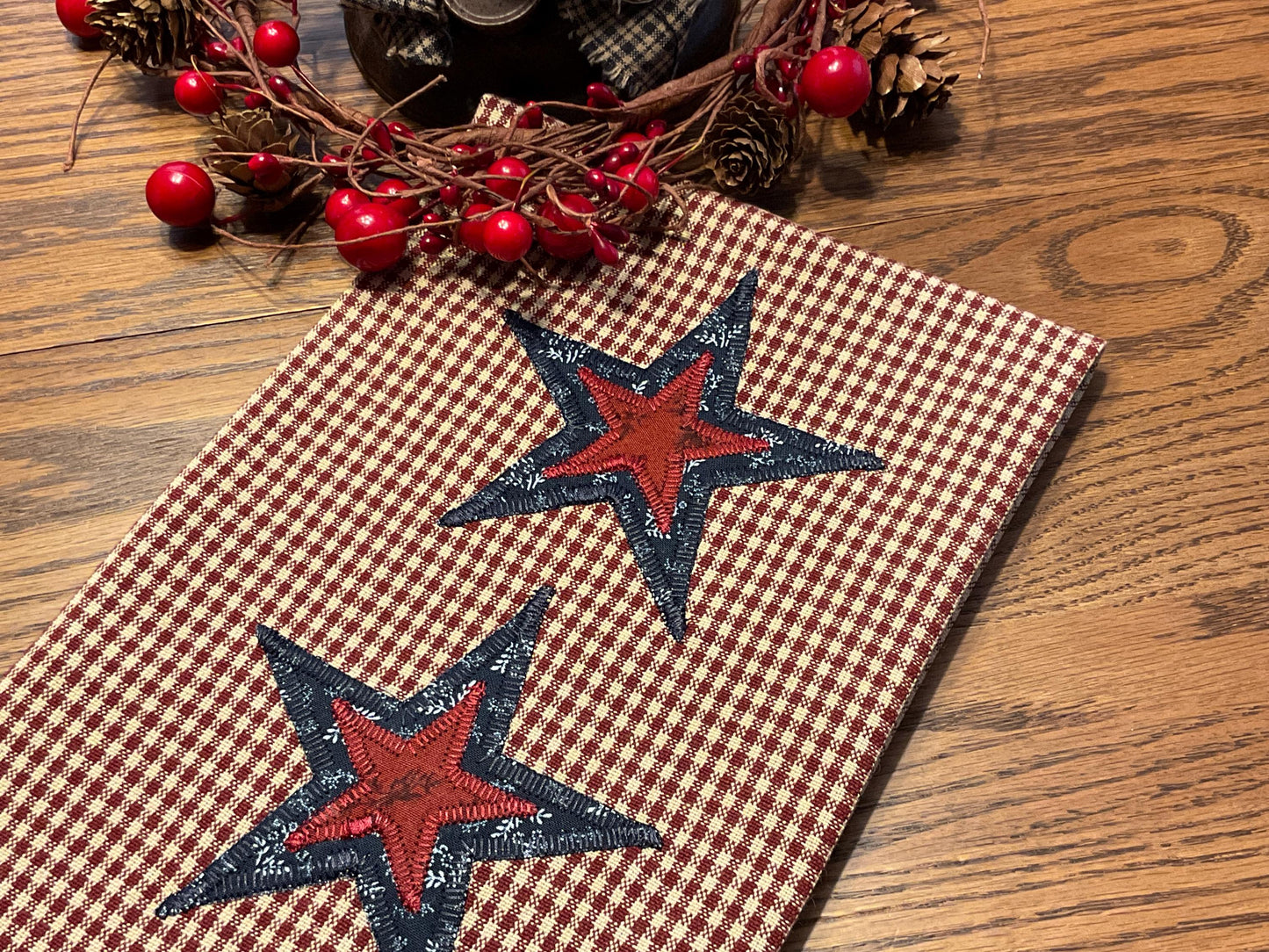 Primitive Farmhouse Americana Towel Item #2028