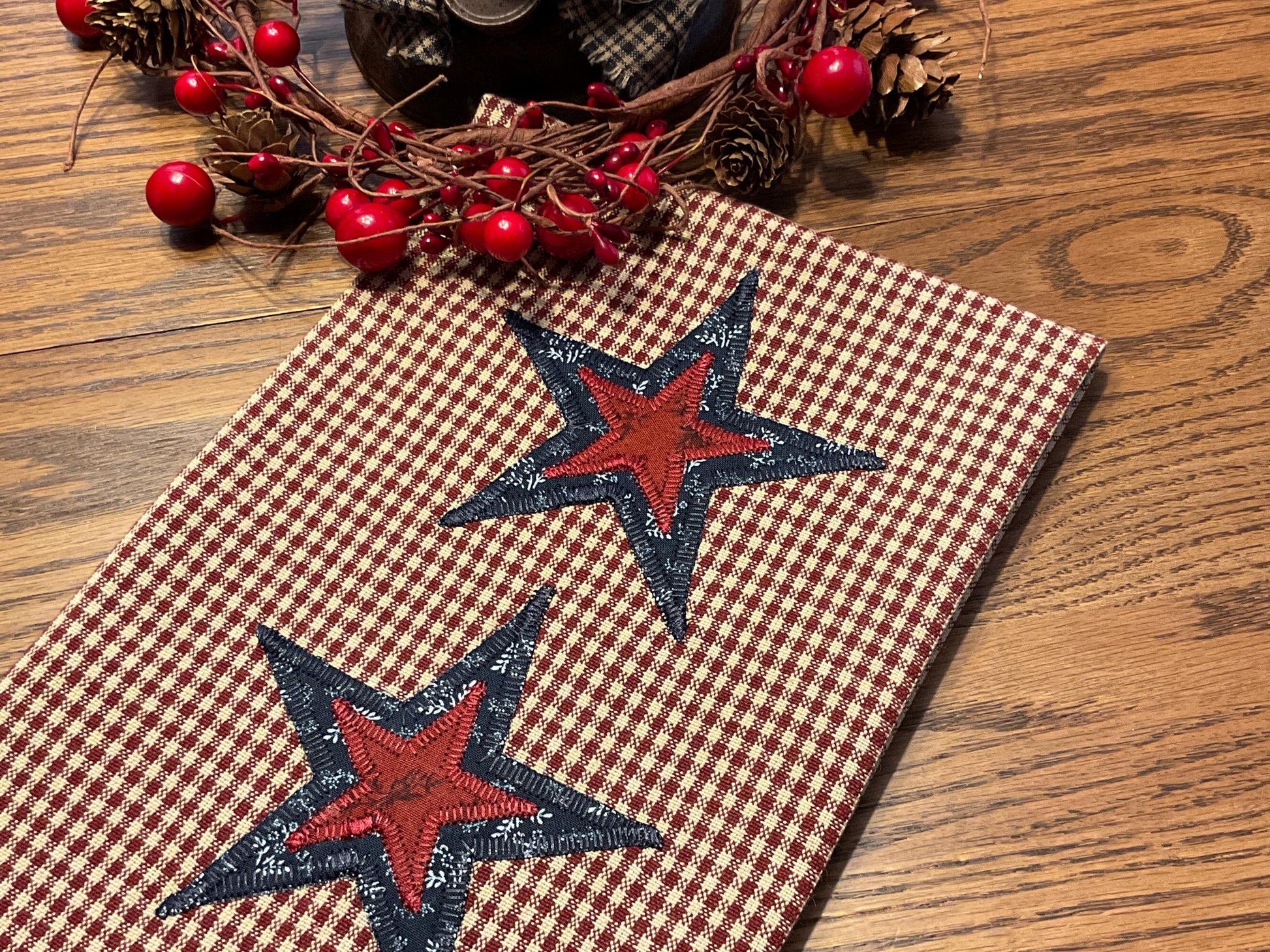 Primitive Farmhouse Americana Towel Item #2028