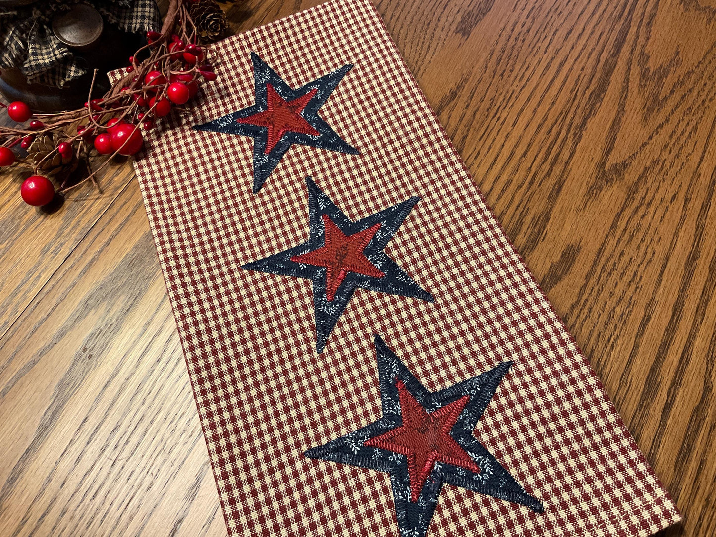 Primitive Farmhouse Americana Towel Item #2028