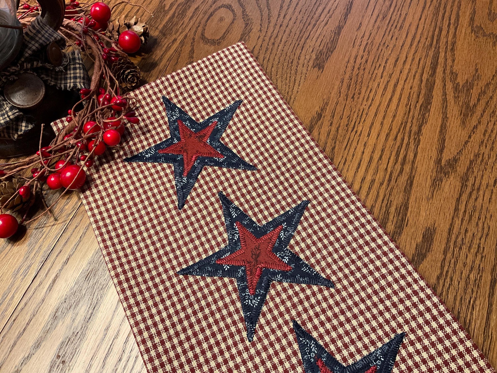 Primitive Farmhouse Americana Towel Item #2029