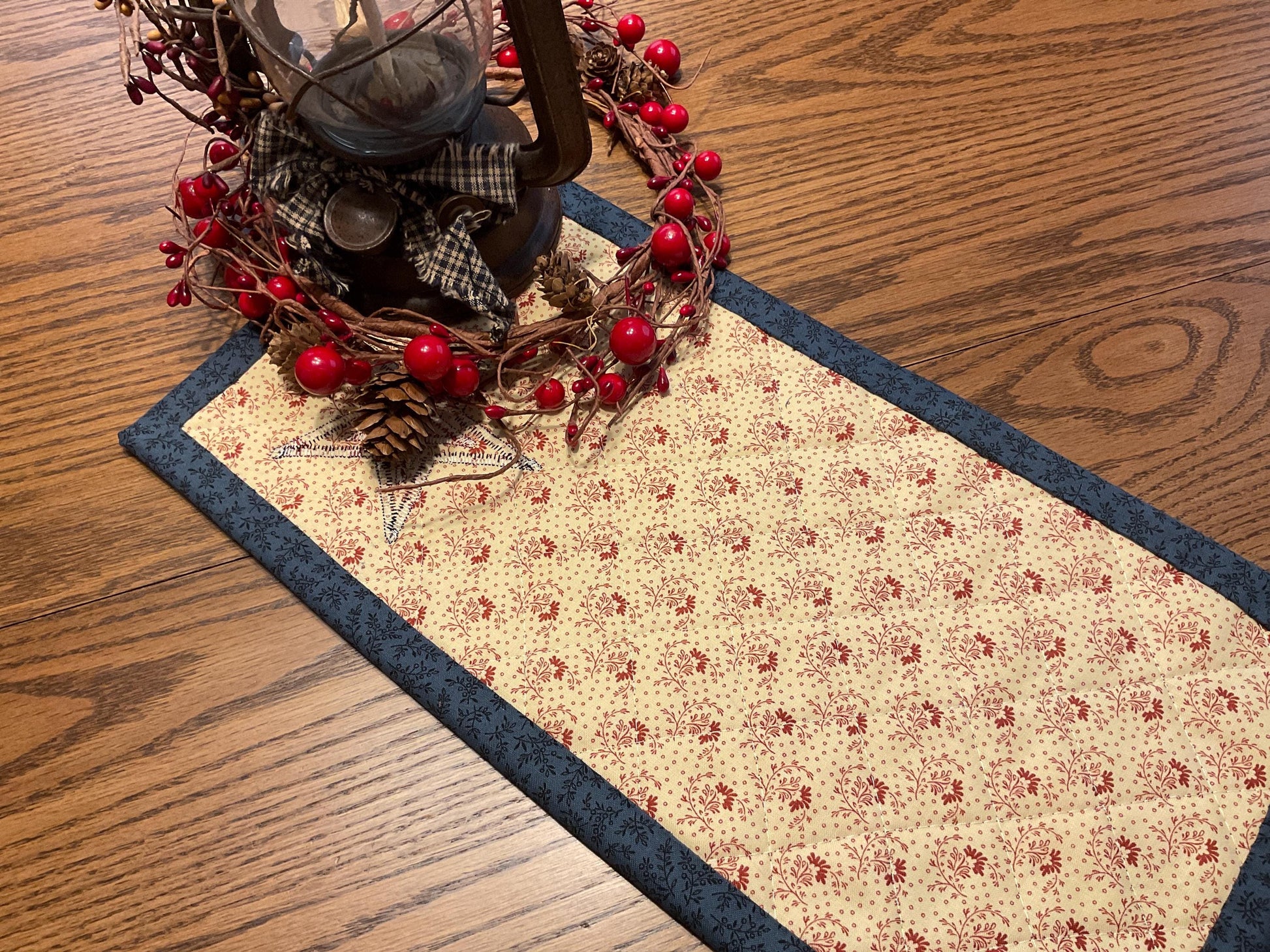 Americana Primitive Farmhouse Table Runner Item #2029
