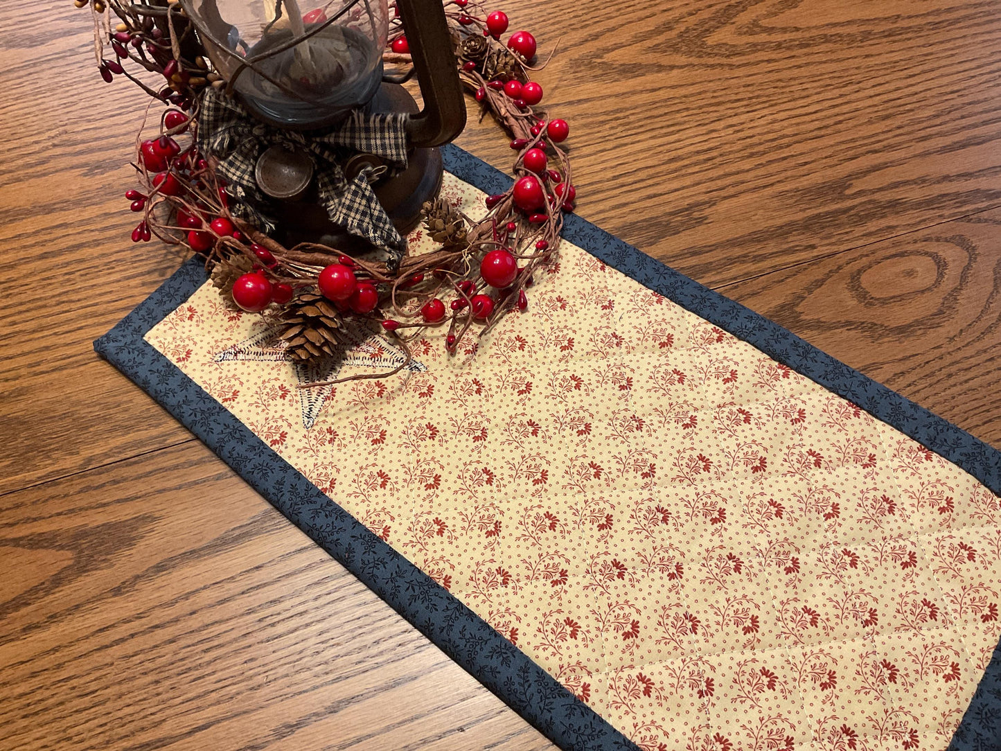 Americana Primitive Farmhouse Table Runner Item #2034