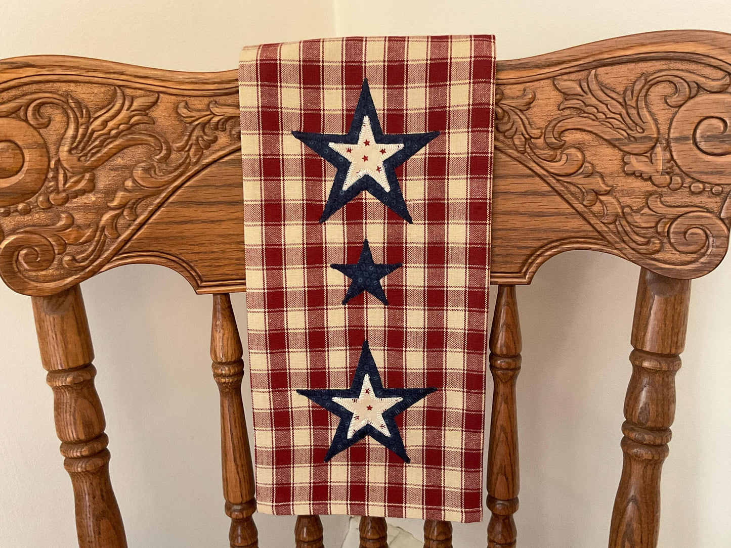 Primitive Farmhouse Americana Towel Item #2030