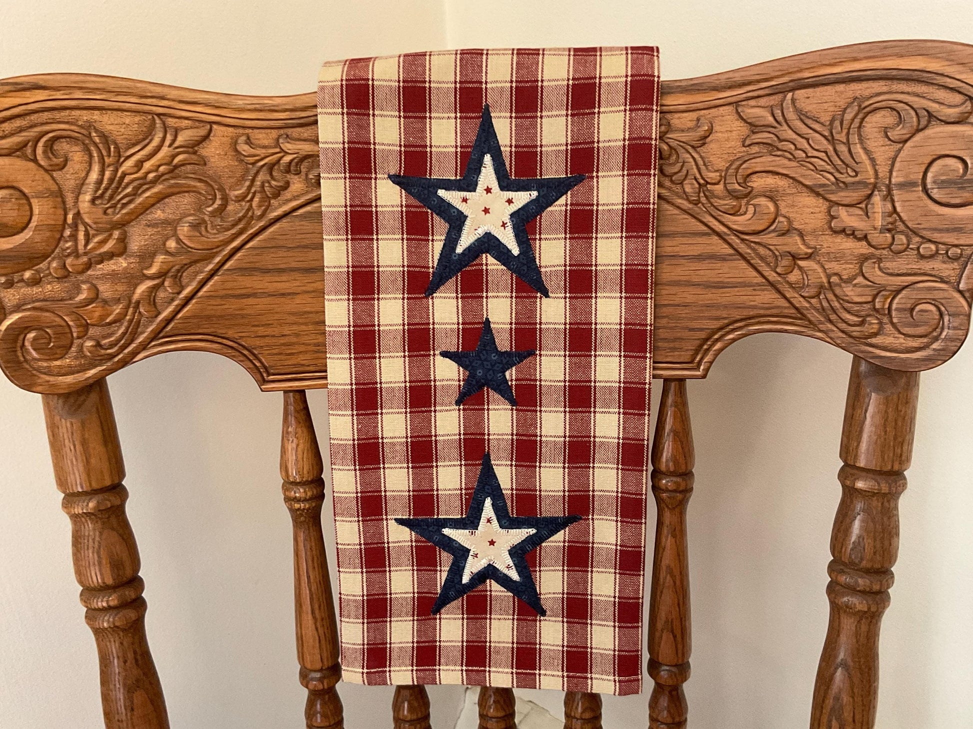 Primitive Farmhouse Americana Towel Item #2030