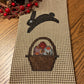 Primitive Farmhouse Easter Bunny Towel Item #2031