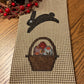 Primitive Farmhouse Easter Bunny Towel Item #2032