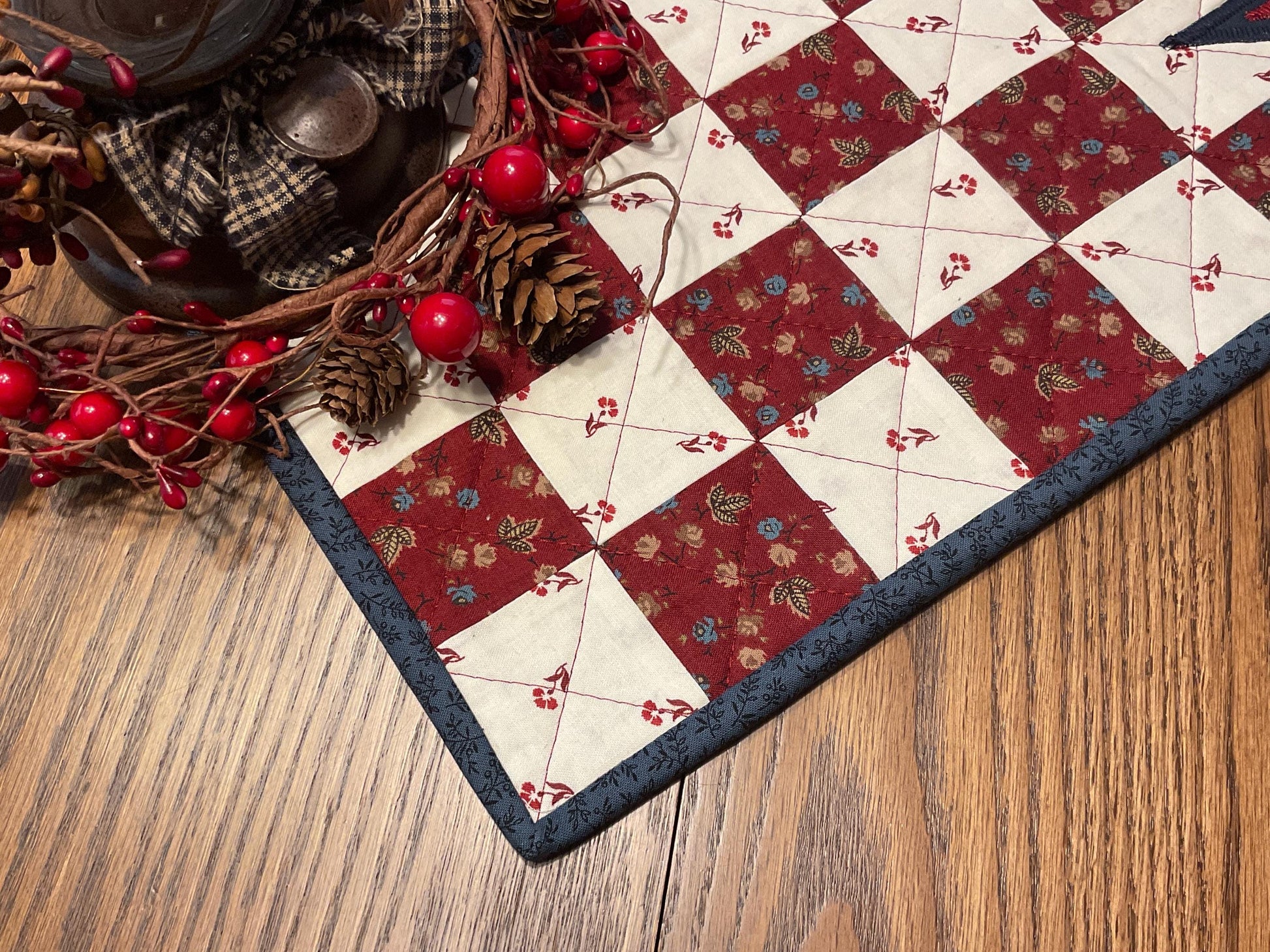 Americana Primitive Farmhouse Table Runner Item #2034