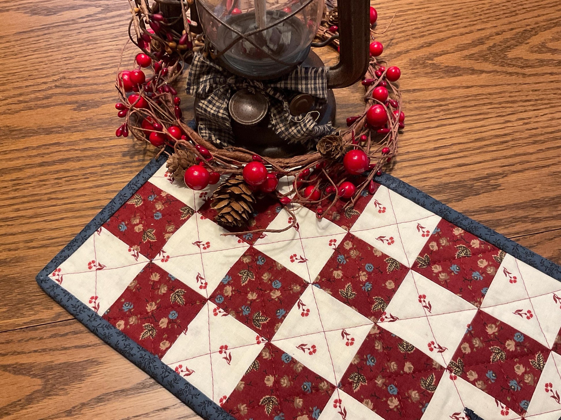 Americana Primitive Farmhouse Table Runner Item #2034