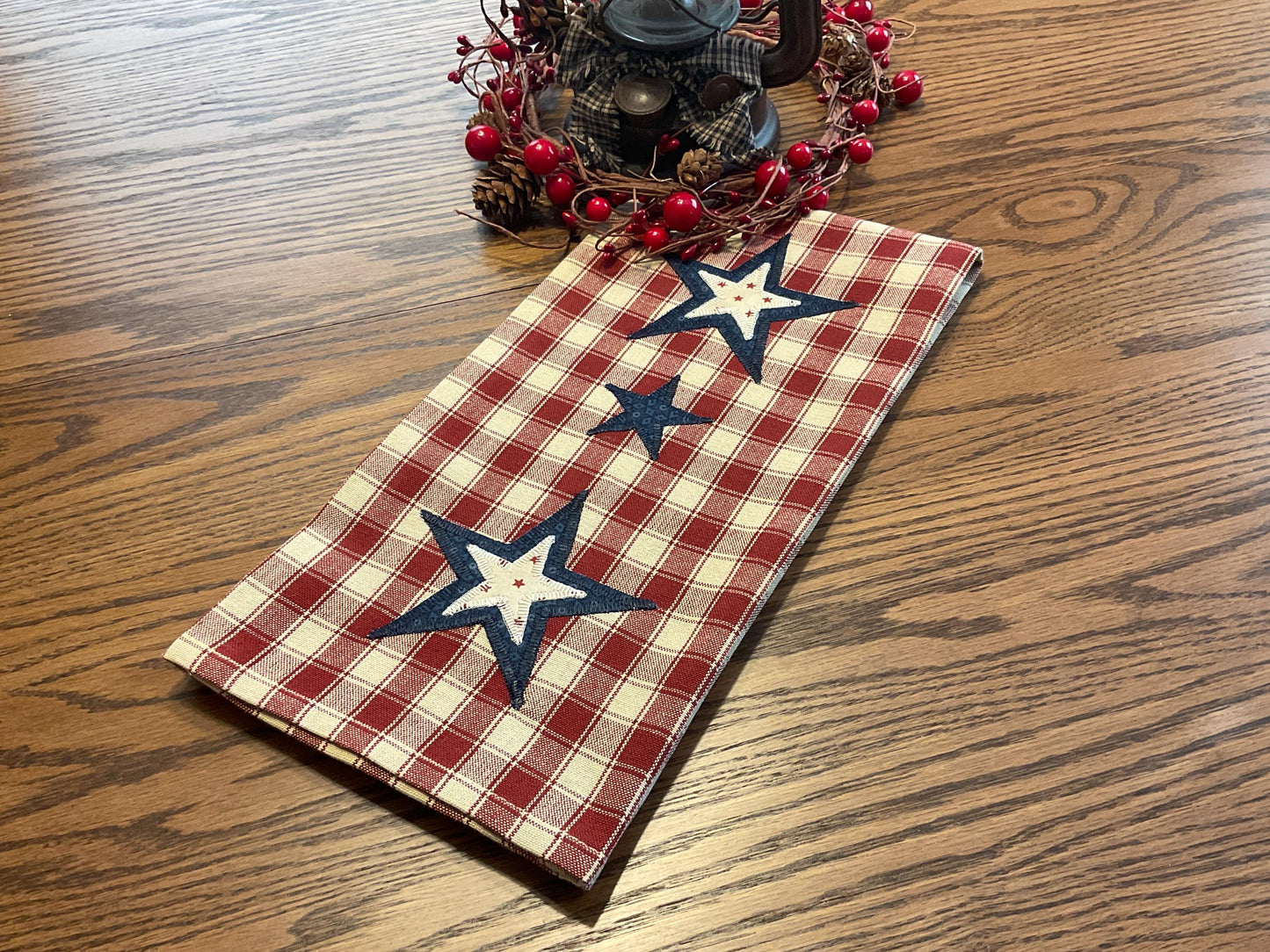 Primitive Farmhouse Americana Towel Item #2030