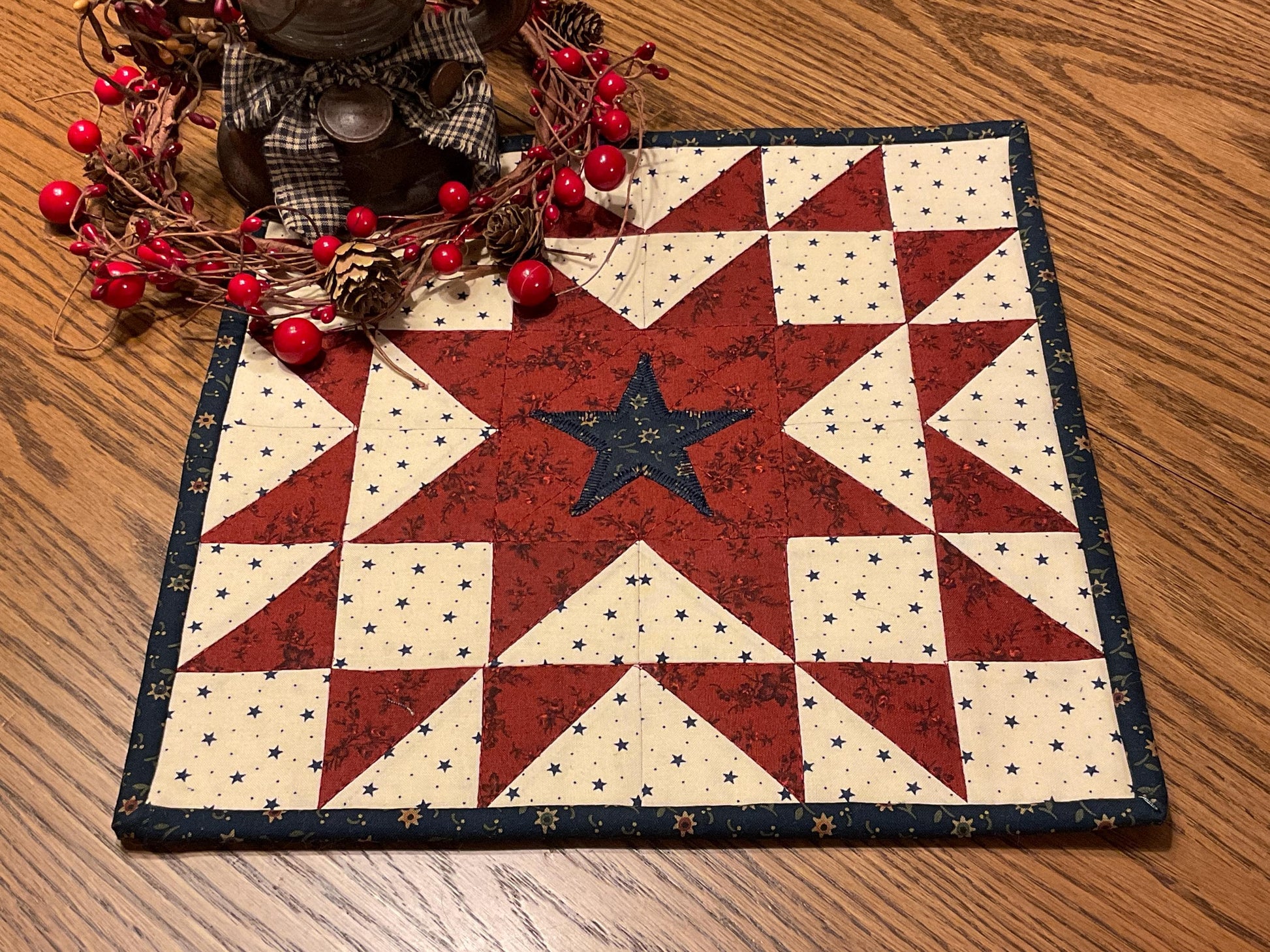 Primitive Farmhouse Americana Table Topper Item #2035