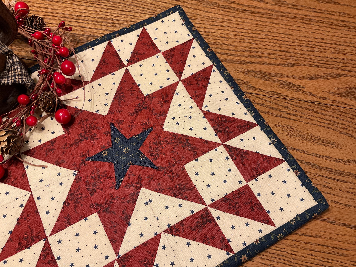 Primitive Farmhouse Americana Table Topper Item #2035