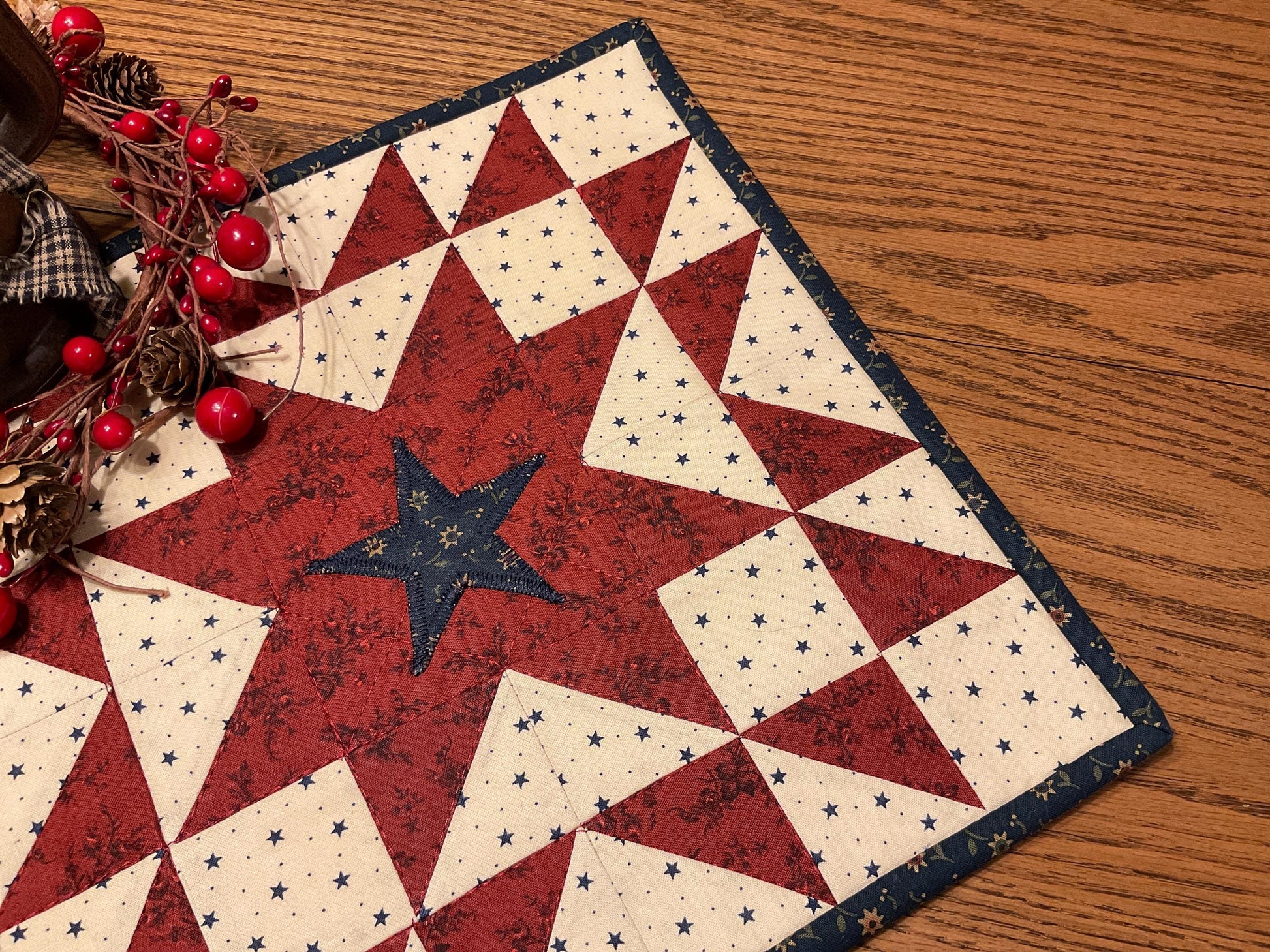 Primitive Farmhouse Americana Table Topper Item #2036