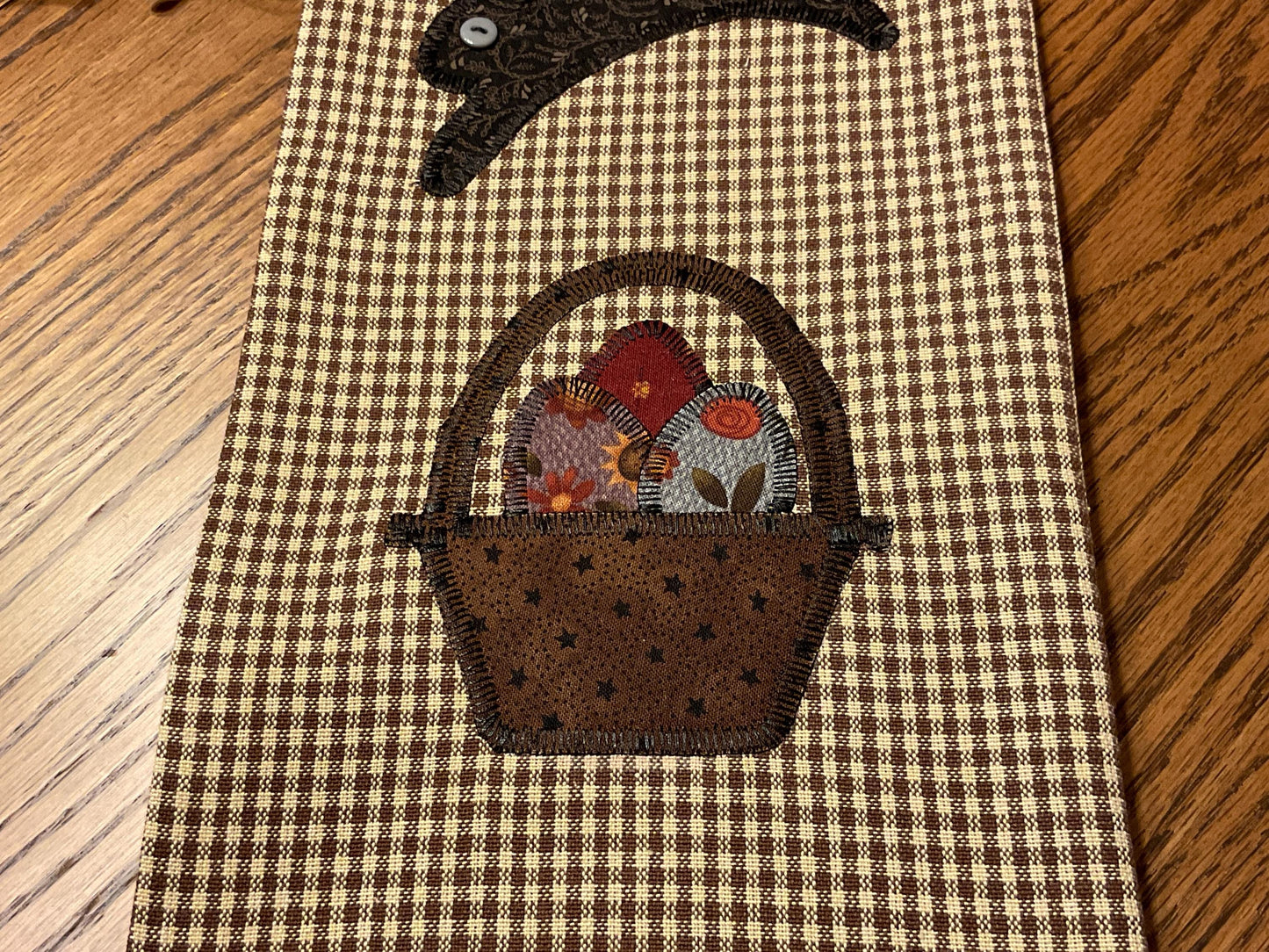 Primitive Farmhouse Easter Bunny Towel Item #2031
