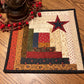 Primitive Farmhouse Patriotic Log Cabin Table Topper Item #2039