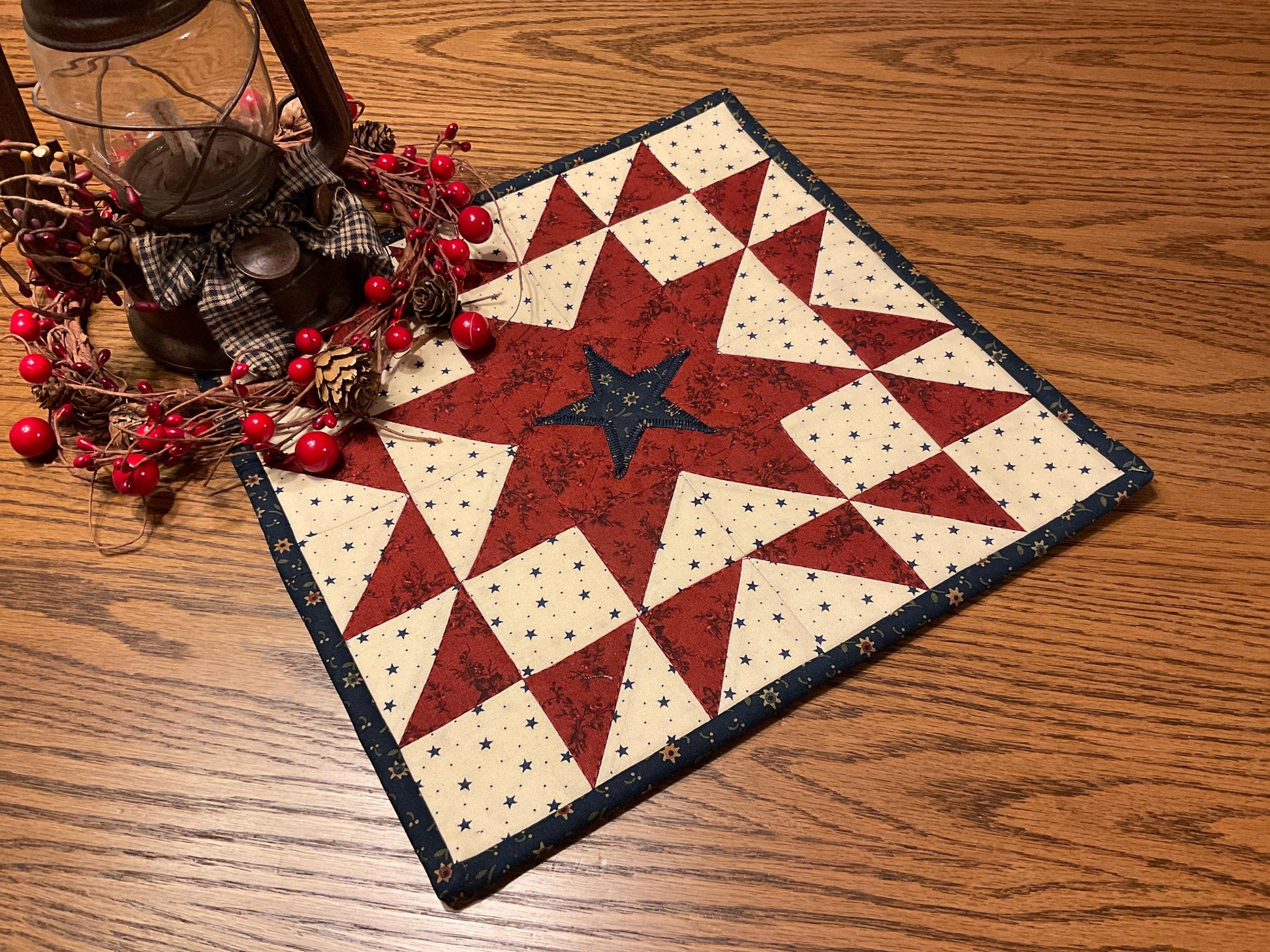 Primitive Farmhouse Americana Table Topper Item #2035