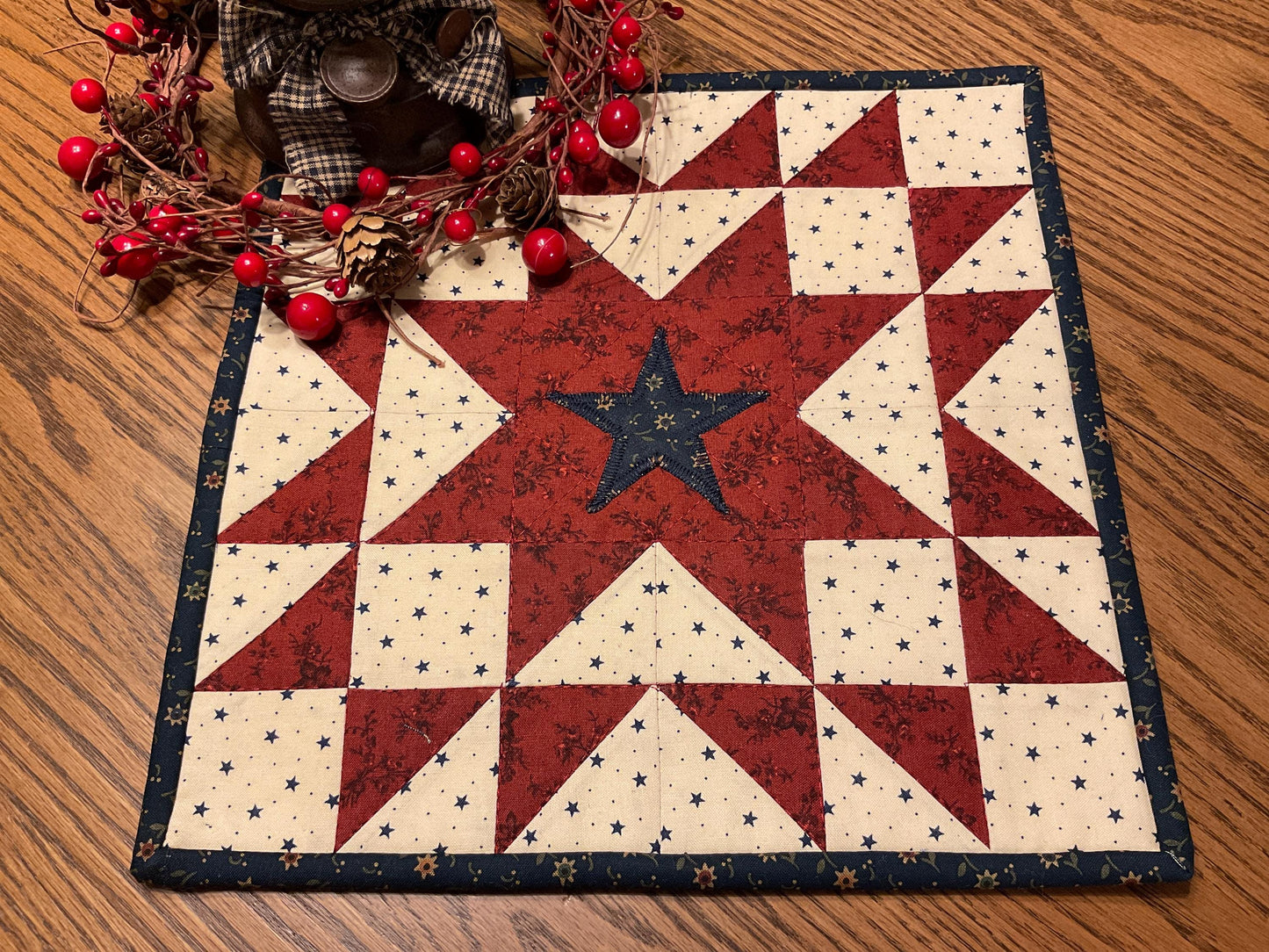 Primitive Farmhouse Americana Table Topper Item #2036