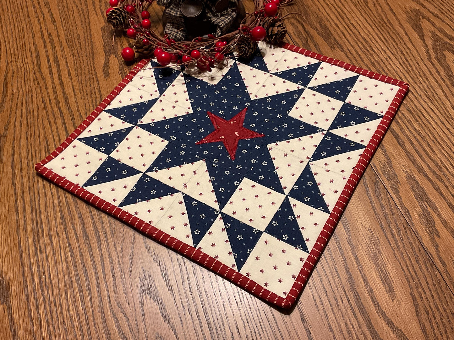 Primitive Farmhouse Americana Table Topper Item #2041