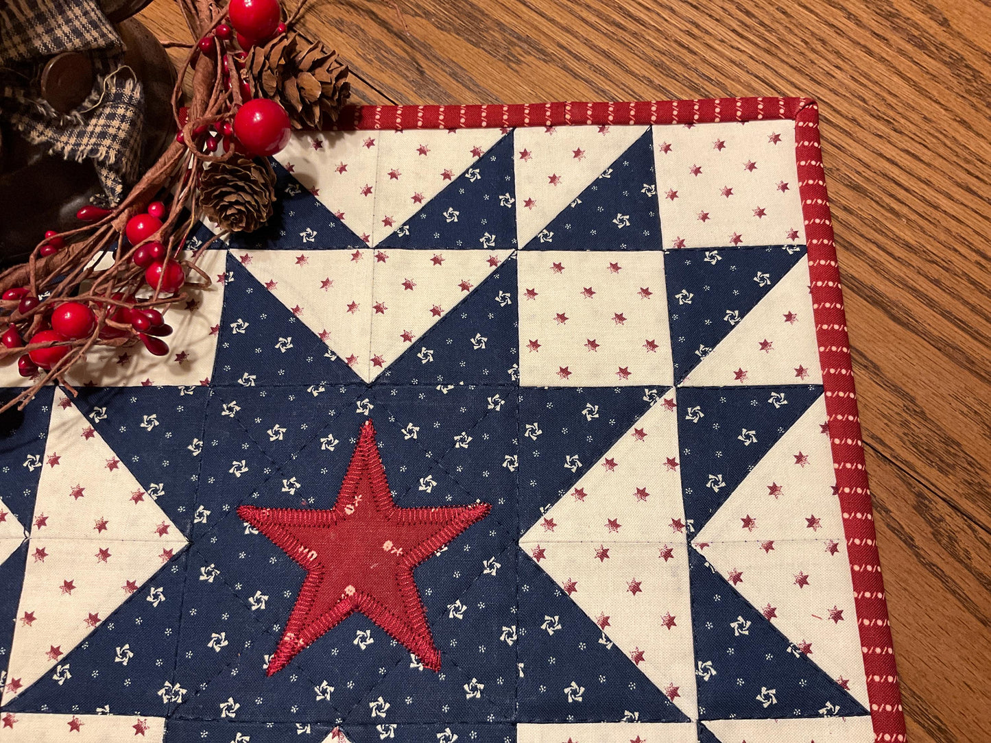 Primitive Farmhouse Americana Table Topper Item #2040