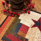 Primitive Farmhouse Patriotic Log Cabin Table Topper Item #2039
