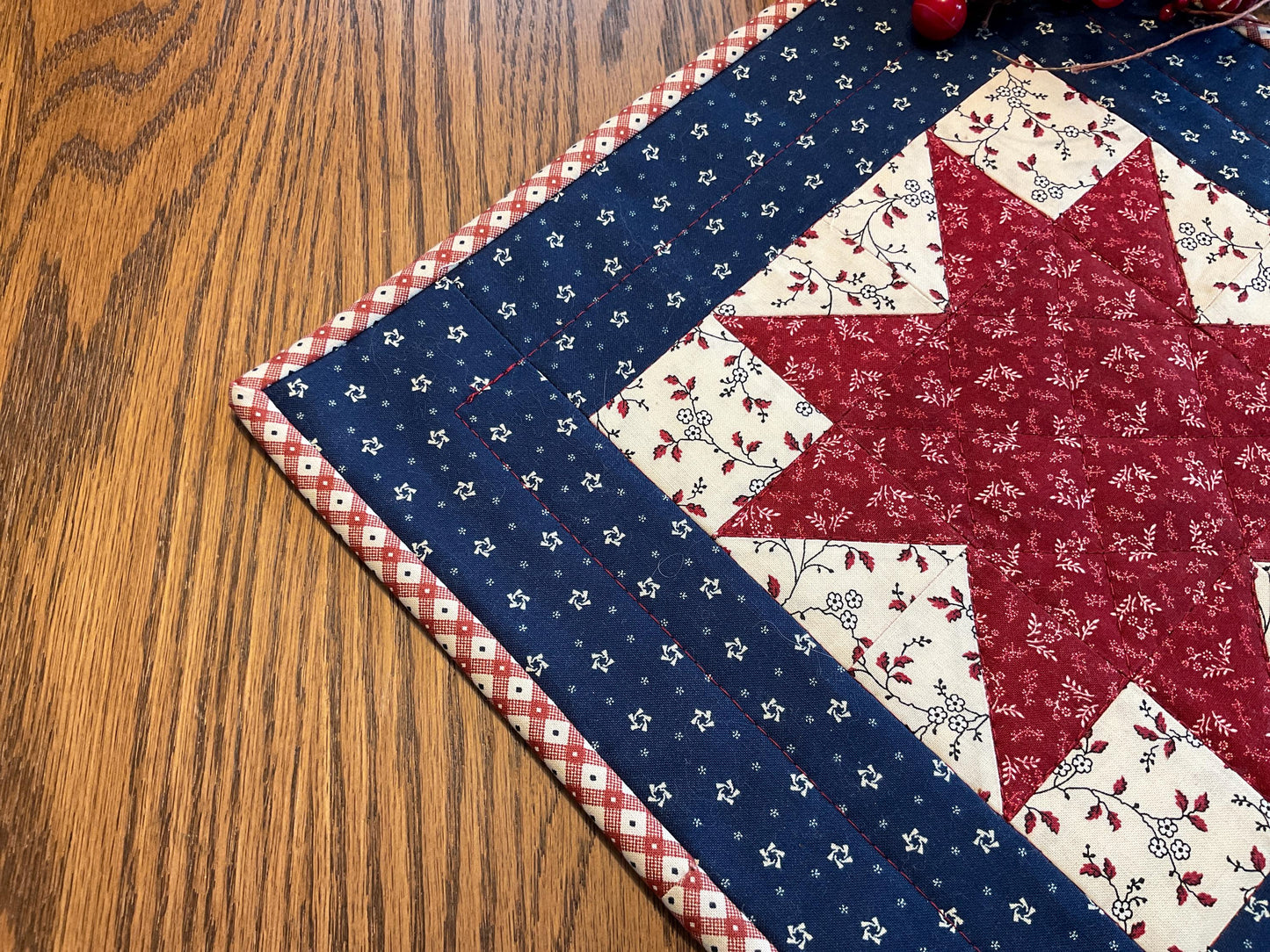 Primitive Farmhouse Americana Table Topper Item #2045