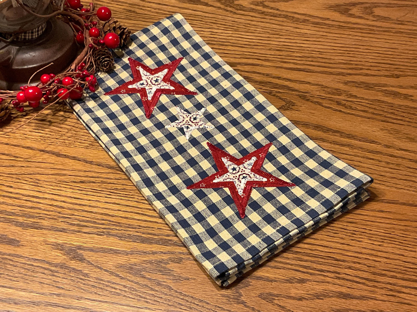 Primitive Farmhouse Americana Towel Item #2048