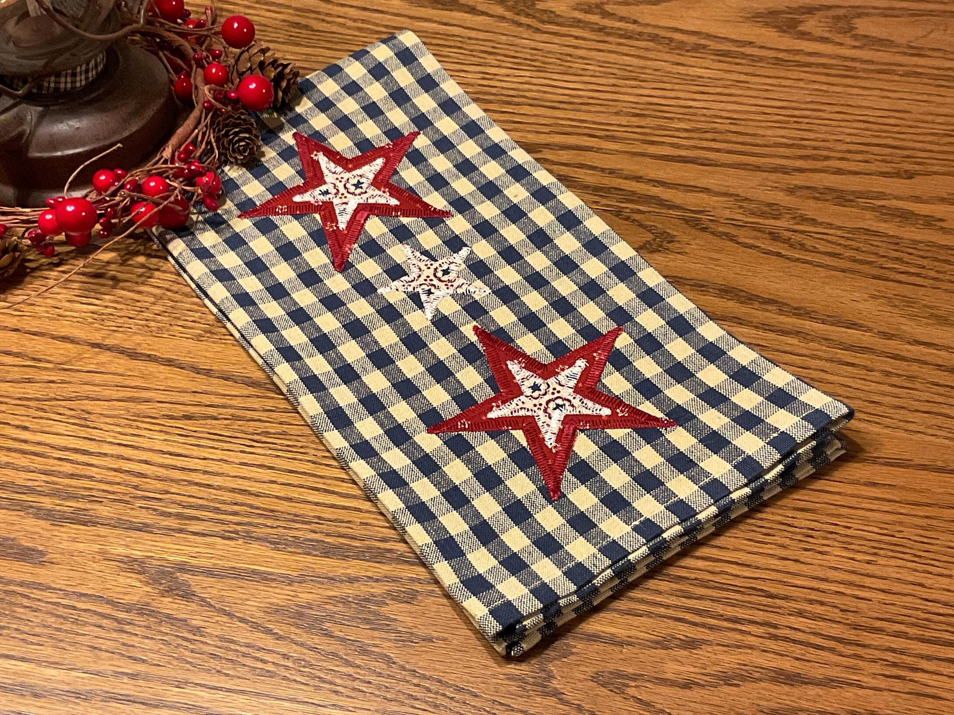 Primitive Farmhouse Americana Towel Item #2048