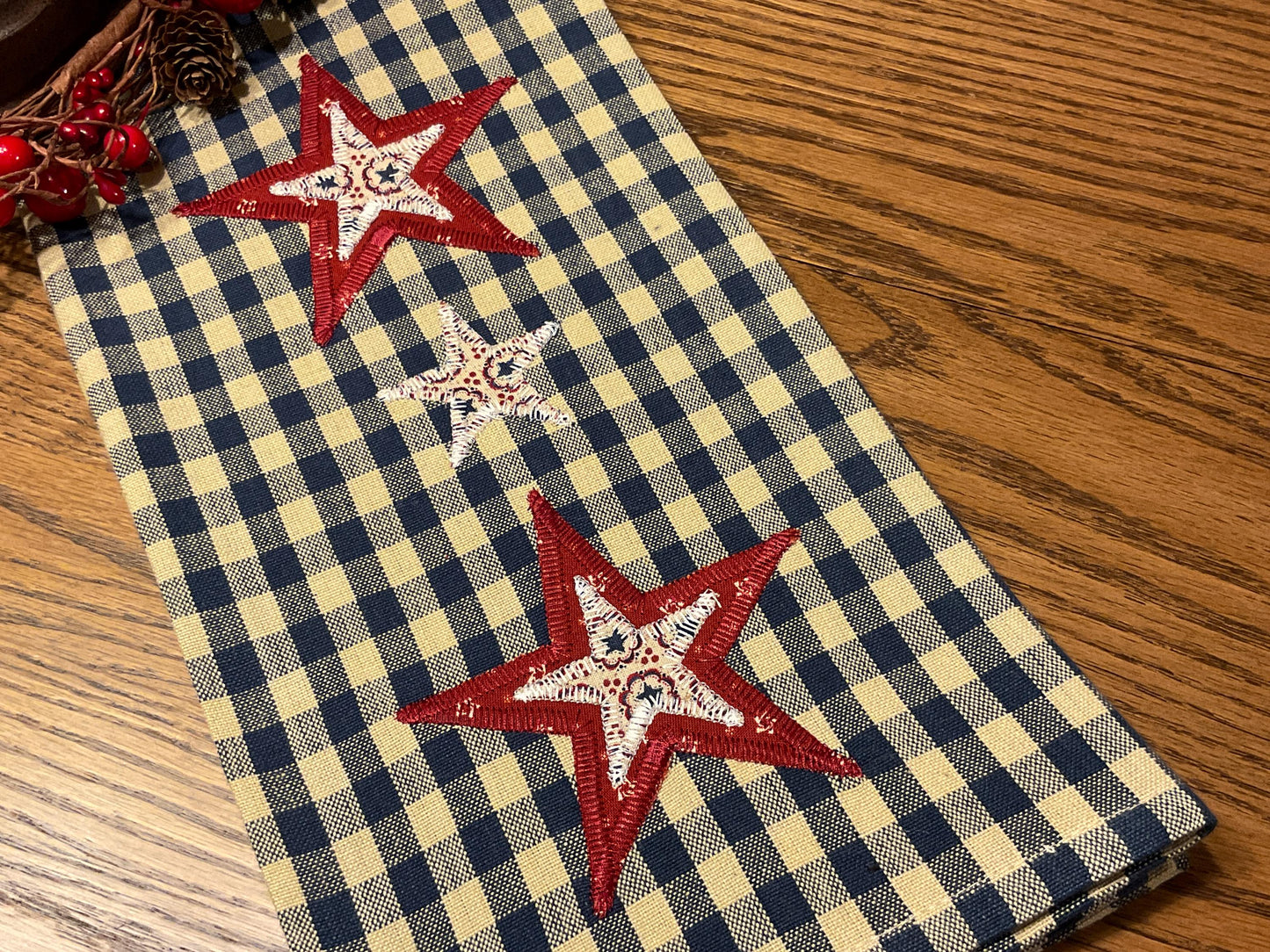 Primitive Farmhouse Americana Towel Item #2048