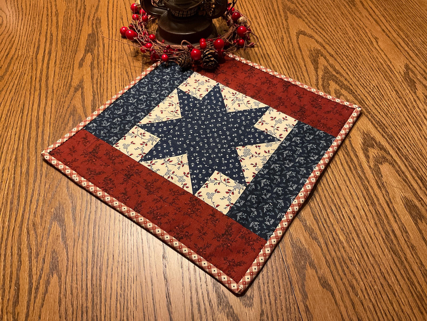 Primitive Farmhouse Americana Table Topper Item #2047