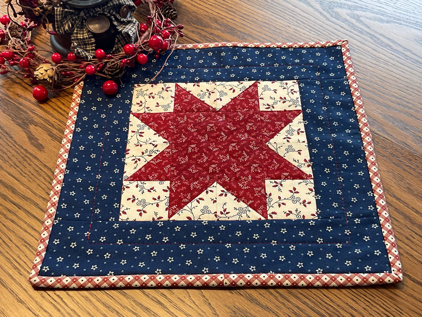 Primitive Farmhouse Americana Table Topper Item #2045