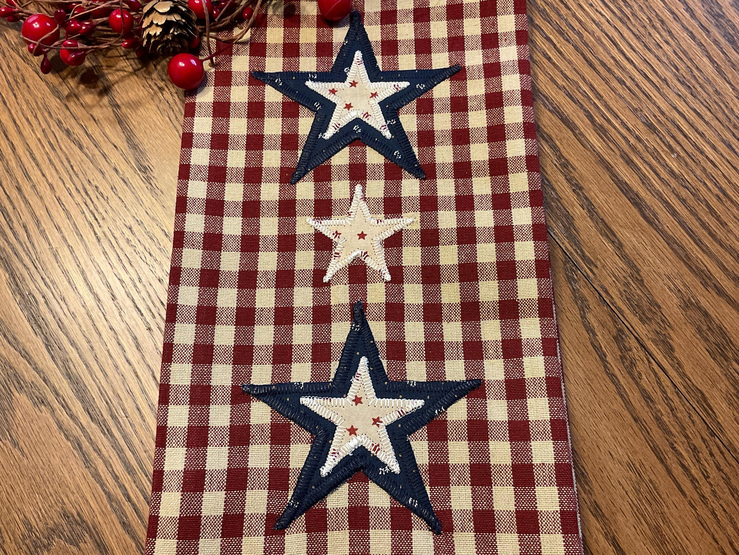 Primitive Farmhouse Americana Towel Item #2046