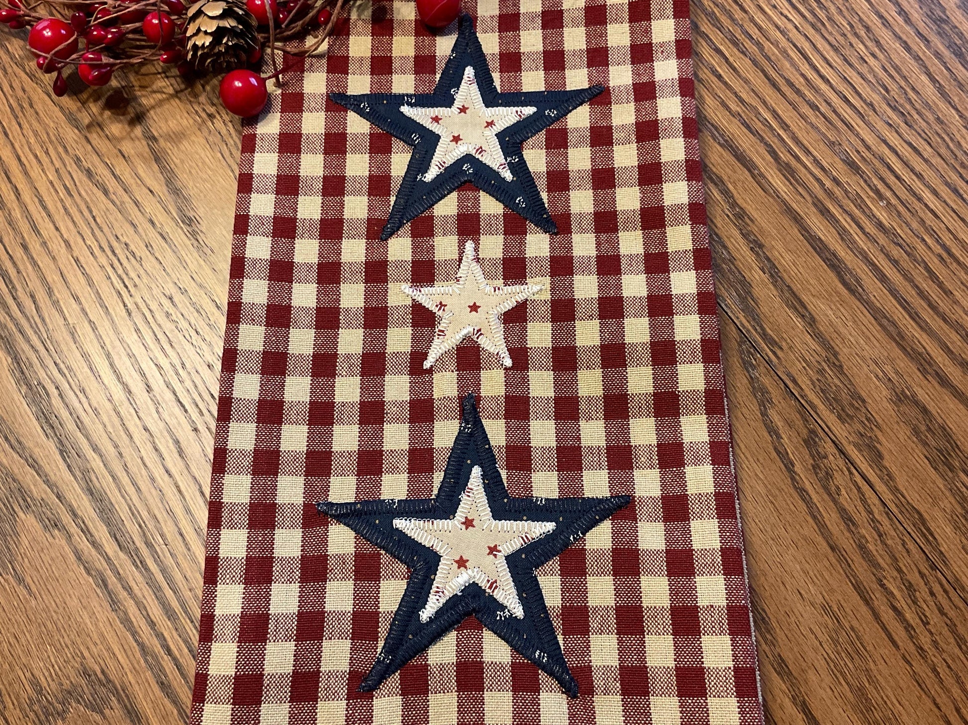 Primitive Farmhouse Americana Towel Item #2046