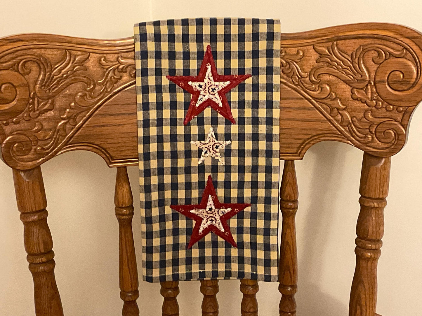 Primitive Farmhouse Americana Towel Item #2048